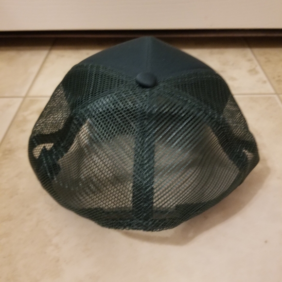 Budweiser genuine green printed trucker hat cap mesh snap back - Picture 6 of 9